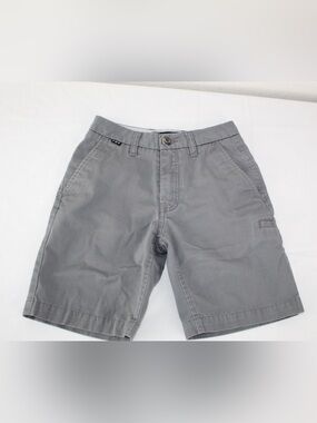 Fox size 22 Boys Gray Flat-Front Casual Shorts